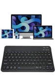 Bluetooth Şarj Edilebilir Mini Q Klavye Kablosuz Taşınabilir thumbnail 3