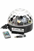 Disko Topu Renkli Işıklı Lazer Parti Bluetooth Bağlantılı Led Küre thumbnail 3