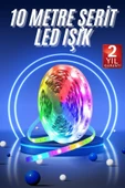RGB Neon Şerit Led Lamba 10 Metre İç Mekan Tasarımına Uygun thumbnail 1