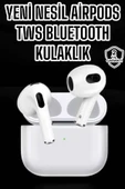 3.Nesil TWS Bluetooth Kulaklık Mikrofonlu ANC Özelliği Dokunmatik Kontrol thumbnail 1