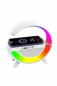 Bluetooth Hoparlör G Şekli Atmosfer Akıllı Rgb Lamba Wireless Kablosuz Şarj thumbnail 2
