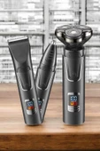 Yüksek Performanslı 3 Başlıklı Profesyonel Tıraş Makinesi thumbnail 3