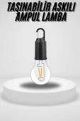 Taşınabilir Askılı Ampul Kamp Lambası Askılı Type-C Şarjlı Bahçe Lambası thumbnail 1