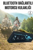 İnterkom Intercom Kask Kulaklık Bt22 Bluetooth Motosiklet Kulaklık 5.0 Bluetooth thumbnail 1