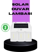 3 in 1 Solar Duvar Lambası – IP65 Su Geçirmez, Hareket Sensörlü thumbnail 1