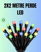 Su Geçirmez Pil Çalışan LED Perde Işık – İç ve Dış Mekan thumbnail 1