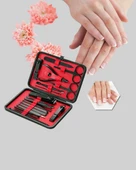 Taşınabilir Deri Kutulu 17 Parça Manikür Seti thumbnail 2