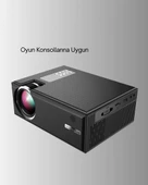 Ev Sineması İçin LED Projeksiyon Cihazı – Gündüz Görünür Parlaklık, Oyun Konsolu Uyumlu thumbnail 3