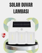 PIR Sensörlü Solar Lamba – Otomatik Şarj ve Gece Aydınlatma thumbnail 1