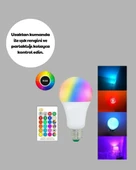 Renk Değiştiren RGB LED Ampul 16 Renk Uzaktan Kumandalı 2025 Model thumbnail 2
