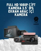 Çift Görüşlü Dashcam – Gece Görüşlü 1080P Araç İçi Güvenlik Kamerası thumbnail 1
