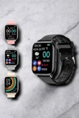 Titreşimli, Sağlık Takipli, Yeni Nesil Akıllı Saat  400mAh Batarya Kapasiteli thumbnail 2