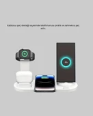 iPhone, AirPods ve Akıllı Saat Uyumlu Çoklu Şarj Cihazı thumbnail 2