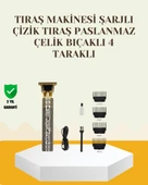 Şarjlı Titanyum Bıçaklı Saç ve Sakal Kesme Makinesi thumbnail 1