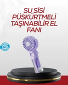 Type-C Şarjlı Taşınabilir Su Buharlı Mini Vantilatör thumbnail 1