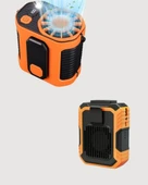 USB Şarjlı Güçlü Hız Ayarlı El ve Bel Fanı thumbnail 2