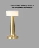 Modern USB'li Kablosuz Masa Lambası – Minimalist Tasarım, 3 Farklı Parlaklık thumbnail 4