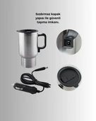 Seyahat Tipi Araç Çakmaklı Isıtıcı Çelik Termos Bardak thumbnail 4