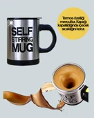 Pratik ve Dayanıklı Termos Kupa | Tek Tuşla Otomatik Karıştırma thumbnail 4