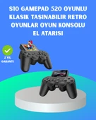 2.4 İnç HD Renkli Ekranlı 500-in-1 Taşınabilir Retro Oyun Konsolu, Kablolu TV Bağlantısı ve Uzun Pil Ömrü thumbnail 1