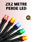 8 Modlu Zaman Ayarlı LED Perde Işık – Bahçe ve Balkon Dekorasyonu thumbnail 1