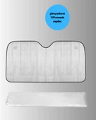 Metalize Reflektörlü Katlanabilir Araç Güneşliği – Yüksek Performanslı Isı ve UV Koruması thumbnail 3