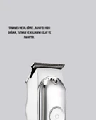 Metal Gövdeli Saç Sakal Kesme Makinesi – Hassas Kesim İçin thumbnail 5