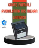 Hareket Sensörlü Güneş Enerjili Dış Mekan LED Lamba 100/144 LED thumbnail 1