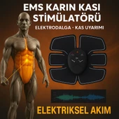 Titreşimli EMS Spor ve Fitness Cihazı Karın Kası Kol Bacak 2025 Model thumbnail 3
