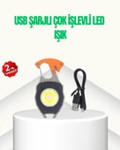 Çok İşlevli USB Şarjlı Anahtarlık Fener thumbnail 1