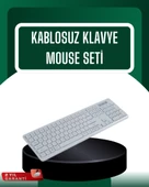 USB Alıcılı Kablosuz Klavye Mouse - Geniş Uyumluluk, Sessiz Tuşlar thumbnail 1