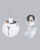 5 Kanatlı Solar Kamp Lambası – USB Şarjlı, Taşınabilir, IP65 Su Geçirmez Bahçe Lambası thumbnail 5