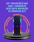 Ev ve Dış Mekan Kullanımına Uygun RGB Işıklı Hoparlör thumbnail 1