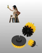 Matkap Ucu Temizlik Fırçası Seti Banyo Fayans Zemin İçin thumbnail 3