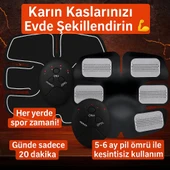 Titreşimli EMS Spor Aleti Karın Kol ve Bacak Kas Yapma Cihazı 2025 Model thumbnail 3