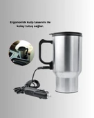 Çelik Gövdeli Araç İçi Isıtıcı Termos Bardak 450 ml Kapasiteli thumbnail 2