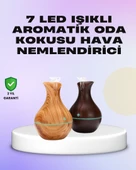 Ultrasonik Ahşap Desenli 130ml Aromaterapi Difüzör ve Hava Nemlendirici thumbnail 1