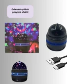 USB Galaxy Projektör Lamba – Romantik Atmosfer, Çocuk Odası, Parti ve Düğün Işığı thumbnail 2