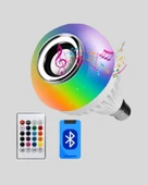 Bluetooth Hoparlörlü LED Ampul – 12W Enerji Tasarruflu thumbnail 2