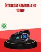 Q28 Kameralı Motosiklet Kask Kulaklık Bluetooth 5.3 Su Geçirmez 1080P HD thumbnail 1