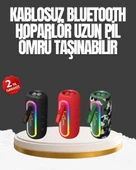 Taşınabilir Şarjlı Bluetooth Hoparlör Güçlü Bas thumbnail 1