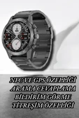 NFC ve Kablosuz Şarjlı Akıllı Saat EKG, Nabız & Spor Modları ile iOS ve Android Uyumlu thumbnail 3