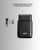 Ultra İnce Elektrikli Tıraş Makinesi | USB Şarjlı ve Su Geçirmez thumbnail 2