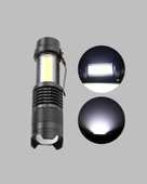 Şarjlı Mini LED El Feneri 2000 Lümen Su Geçirmez thumbnail 4