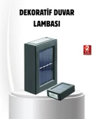 Solar Güçlü 6 LED Dış Mekan Lambası – Otomatik Aç/Kapa Işık Sensörlü Aydınlatma thumbnail 1