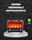 Solar Şarjlı Şömine Işıklı Bluetooth Hoparlör – Radyo, USB, TF Kart Destekli thumbnail 1