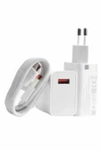 Beyaz Ultra Plus Hızlı Şarj Seti Şarj Adaptörü ve Kablosu 67W thumbnail 1