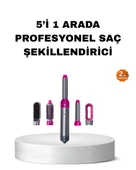 5’i 1 Arada Saç Şekillendirme Seti Negatif İyon Teknolojili ve Hızlı Kurutmalı thumbnail 1