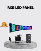 RGB LED Panel – Çok Renkli, Kumandalı, USB Bağlantılı Yazı ve GIF Gösterimli Akıllı Lamba thumbnail 1