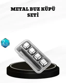 304 Paslanmaz Çelik Buz Küpü Seti Sulandırmadan Soğutan Yeniden Kullanılabilir thumbnail 1